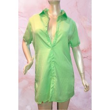 Chamise Unissex Verde Neon