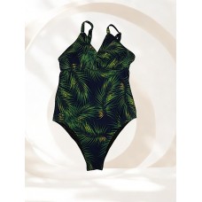 Maiô Clean Plus Size Composto Palmeira Tropical