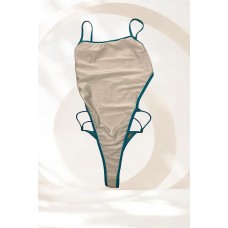 Maiô Mel Fio Dental Branco Sirrê Com Tiras Azul
