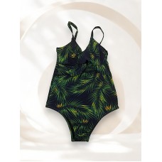 Maiô Nózinho Plus Size Composto Palmeira Tropical