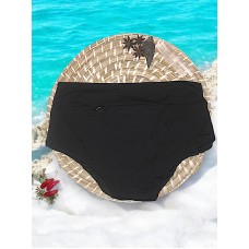 Monte o Seu Biquini: Calcinha Hot Pant Composta Cintura Alta Preto