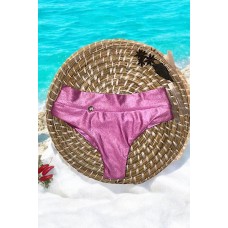 Monte o Seu Biquini: Calcinha Hot Pant Fio Duplo Com Cós Rosa Claro