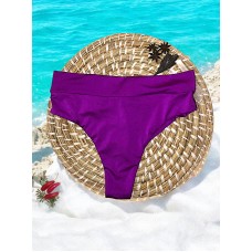 Monte o Seu Biquini: Calcinha Hot Pant Fio Duplo Com Cós Roxo